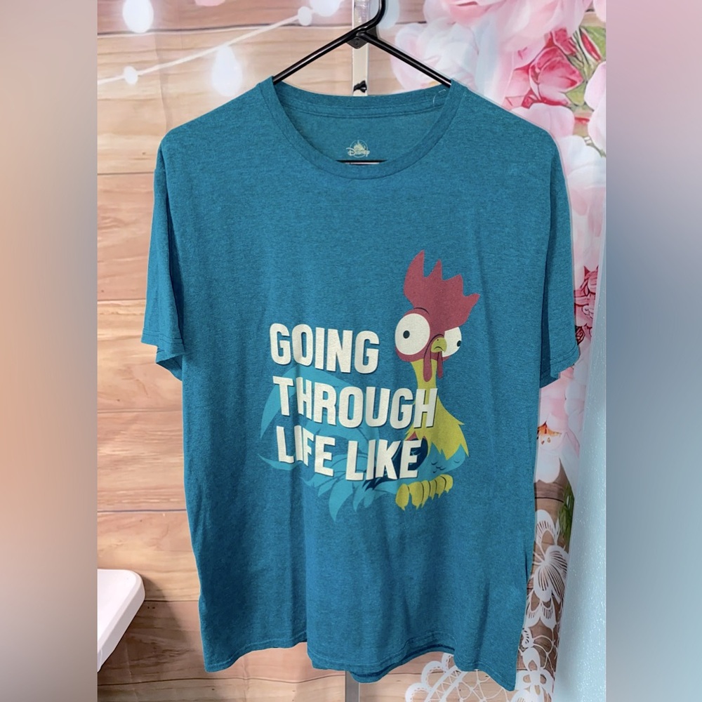 Disney Teal graphic Moana HEI HEI tee new size large